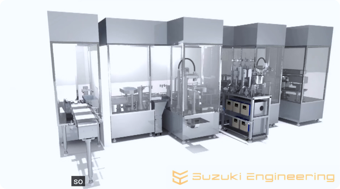 AMPOULE LINE:AMPOULE FILLING & SEALING MACHINE