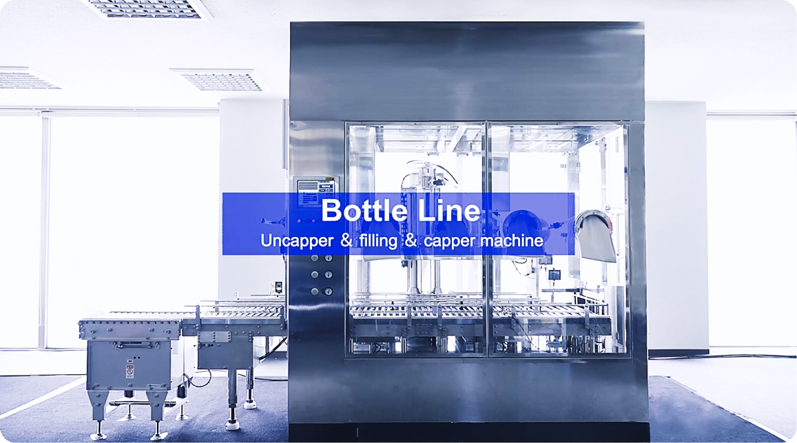 Bottle Line:Uncapper& filling & capper machine